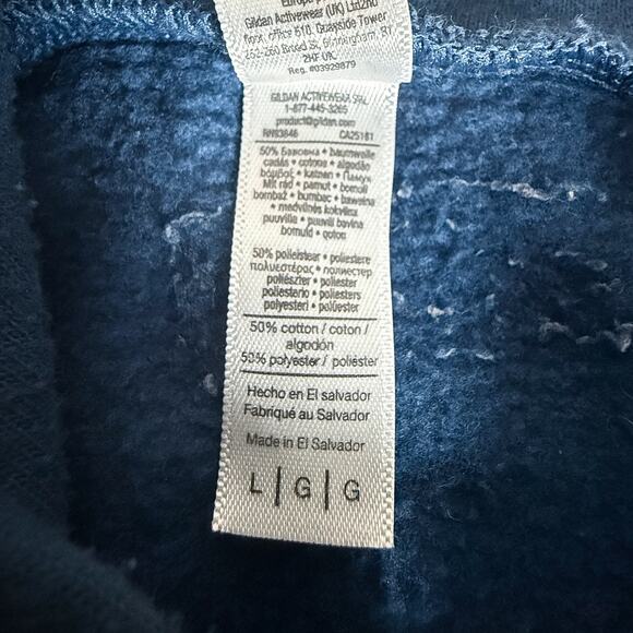 High Altitude Fitness Hoodie Zip Up Blue Flex Fleece American Apparel Large - Picture 4 of 6